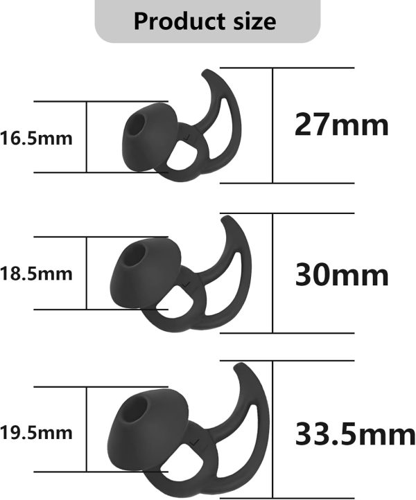 Earbud Replacement Tips Silicone Earbud Tips Ear Tips Compatible with Bose - Image 2