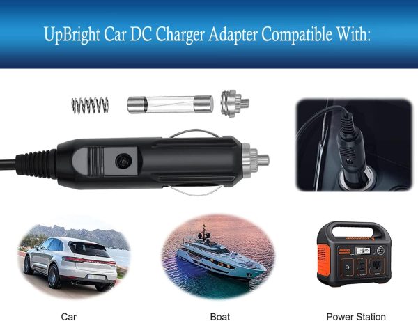 UpBright Car DC Adapter Compatible with Power Now PowerNow Jump Deluxe - Image 2