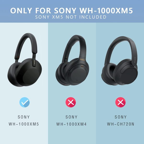 Silicone Case for Sony WH-1000XM5, Sony xm5 Wireless Headphones Protective - Image 2