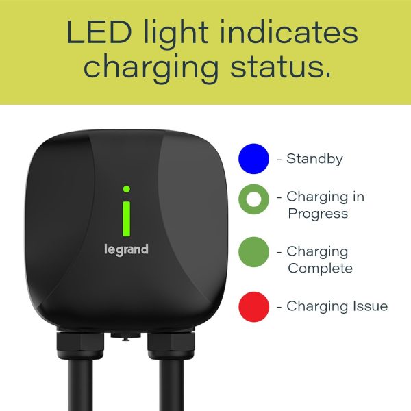 Pass & Seymour Hardwired Level 2 EV Charger, 48 Amp, Indoor/Outdoor Car - Image 6