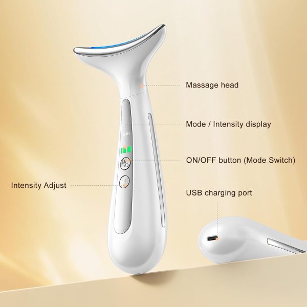 Facial and Neck Massager for Face, Neck & Eye - Skin Lifting & Firming - - Image 4