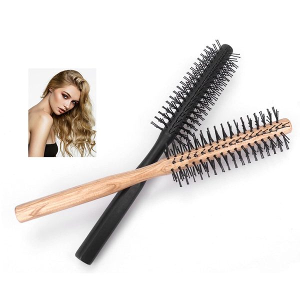 Curling Hair Comb Brush Professional Salon Blowing Round Hairdressing - Image 2