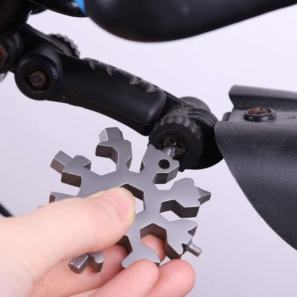 3 Pack 18-in-1 Snowflake Multi Tool, Stainless Steel Snowflake Multi-Tool - Image 2