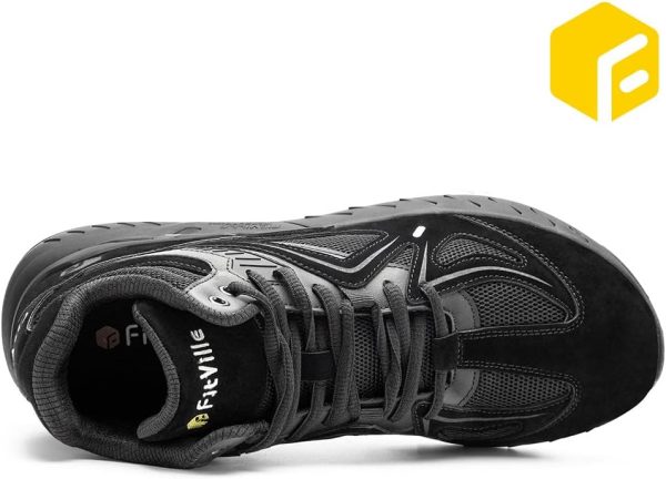 FitVille Wide Basketball Shoes for Men with Flat Feet Extra Wide High-top - Image 3