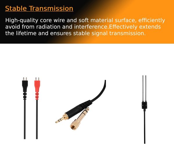Richer-R Replacement Spring Coil Cable for Sennheiser HD25/ 560/540/ - Image 6
