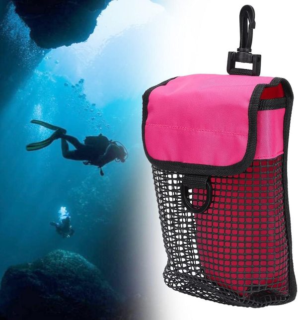 Scuba Diving Gear Bag, Safety Smb Dive Mesh Bag Finger Reel Storage Pocket - Image 3