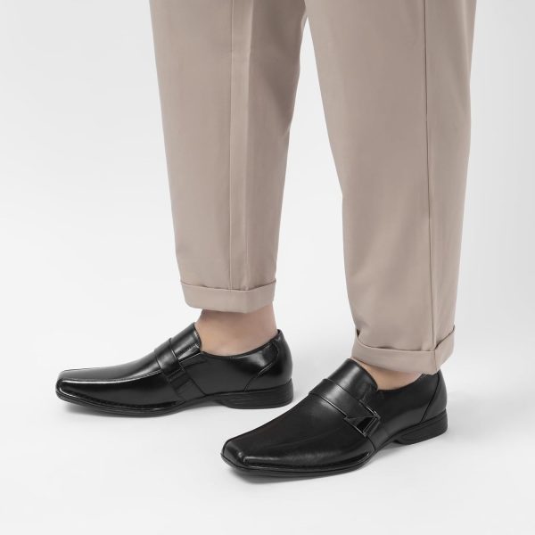 Men's Loafers Dress Shoes Slip on, Leather Lined, Cushioned Insole, Soft - Image 4