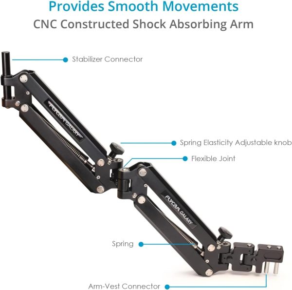 FLYCAM Galaxy Dual Arm and Vest Body Mounted Steadycam for Handheld - Image 2