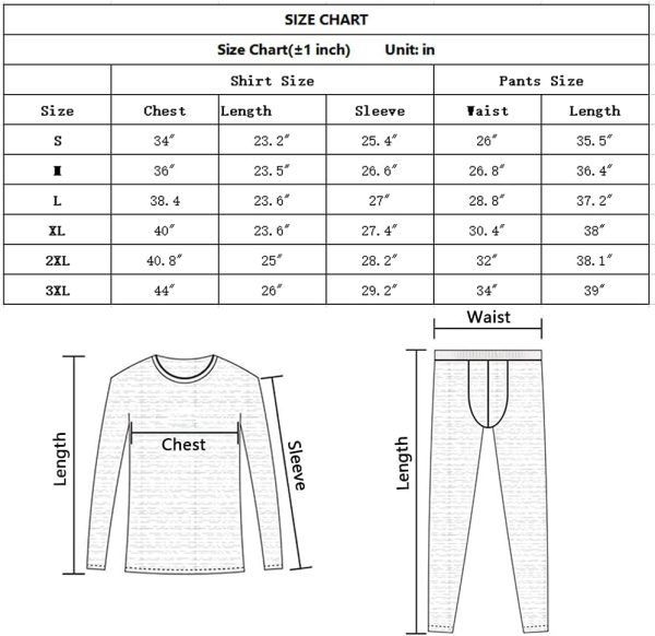 HEROBIKER Long Johns Thermal Underwear for Men Skiing Winter Warm Hunting - Image 4