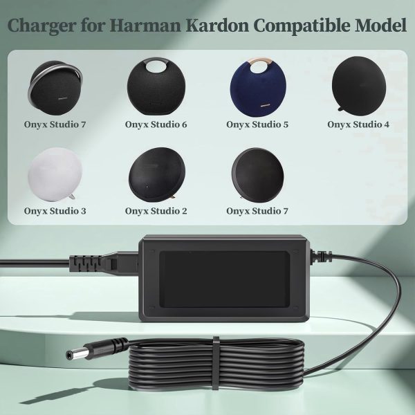 19V Charger Replacement for Harman Kardon Onyx Studio 8 7 6 5 4 3 2 1 - Image 5