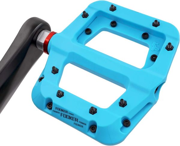 FOOKER MTB Pedals Mountain Bike Pedals 3 Bearing Non-Slip Lightweight Nylon - Image 9