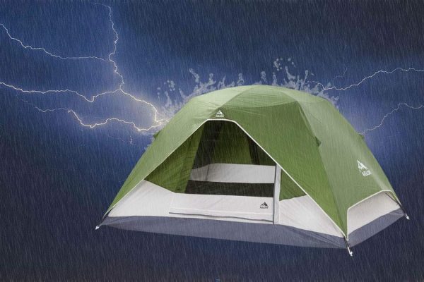 Camping Tent with Rainfly, 2/4 Person Dome Tent,Waterproof Windproof Family - Image 7