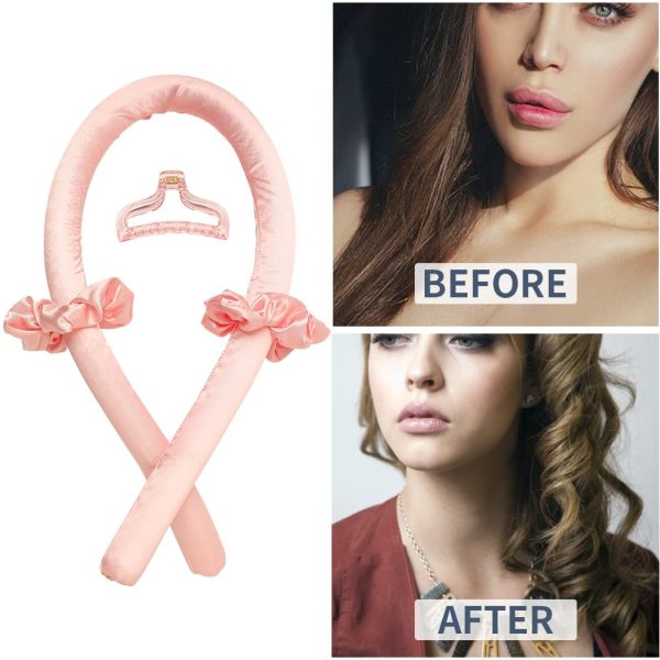 Heatless Curling Rod Headband No Heat Silk Ribbon Curling Rod Hair Roller - Image 2