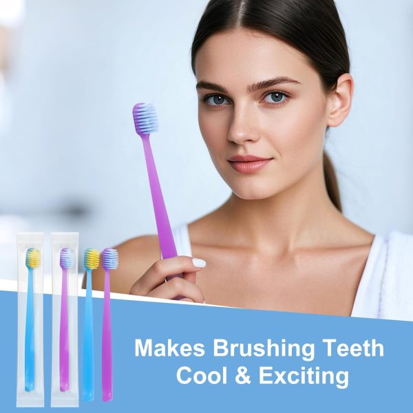 Disposable Toothbrushes Individually Wrapped,Bulk Toothbrush 2 - Image 6