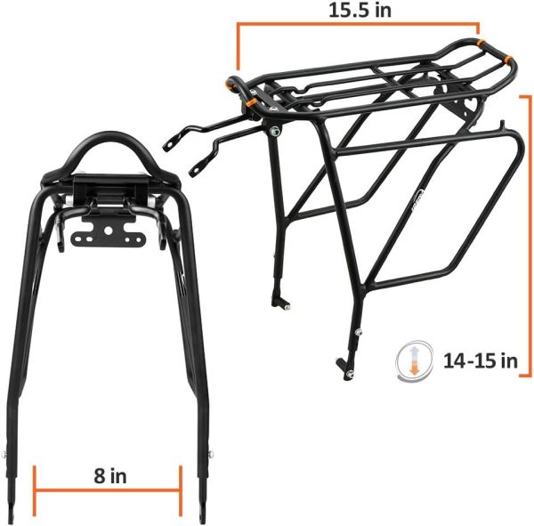 Ibera Bike Rack - Bicycle Touring Carrier Plus+ for Disc Brake/Non-Disc - Image 3