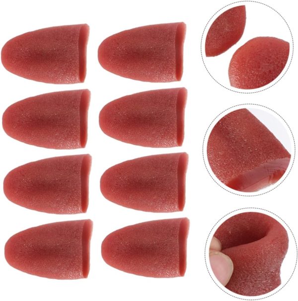 8pcs Fake Tongue Lip Piercing Jewelry Maniquine Gadget Jokes Prank Mask - Image 6