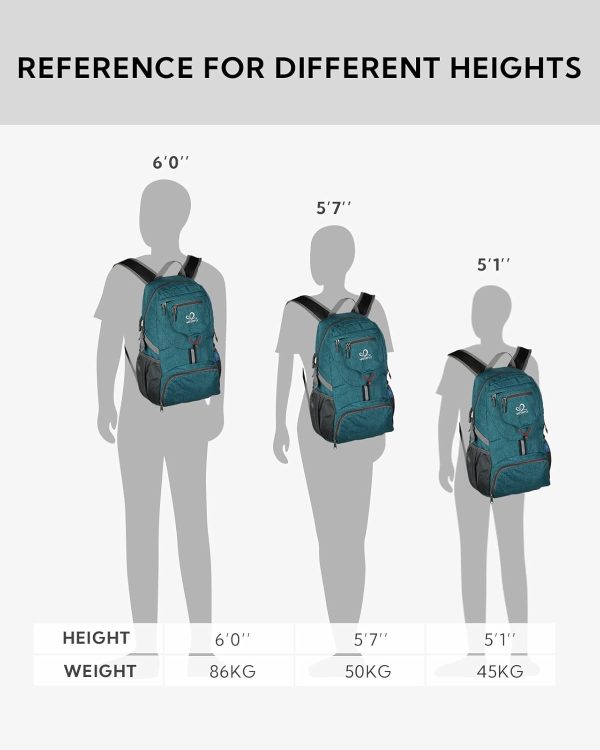 WATERFLY Small Lightweight Packable Backpack: 20l Ultra Light Foldable - Image 2
