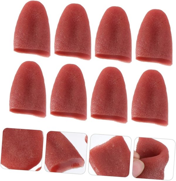 8pcs Fake Tongue Lip Piercing Jewelry Maniquine Gadget Jokes Prank Mask - Image 7