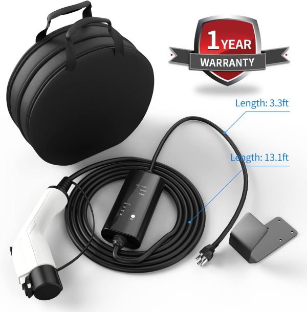 Portable EV Charger, NEMA 5-15 110v-120v Level 1 EV Charger,Adjustable Amp - Image 5