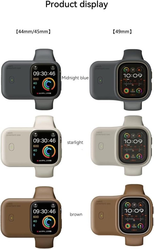 Portable Apple Watch Charger USB C, iWatch Charger Fast Charging Power Bank - Image 2