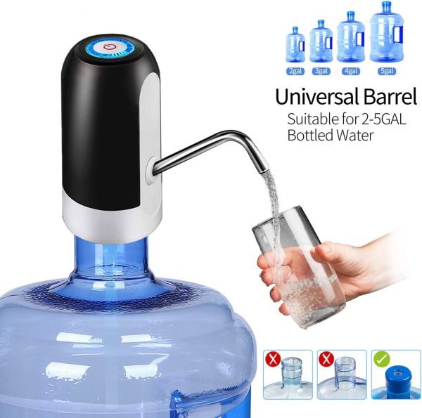 Water Bottle Pump 5 Gallon Water bottle dispenser USB Charging Automatic - Image 5