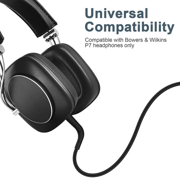 Toxaoii 3.5mm Headphone Stereo Audio Cable Cord for Bowers & Wilkins P9 P7 - Image 2