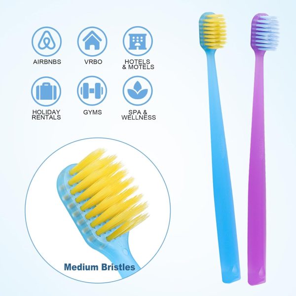 Disposable Toothbrushes Individually Wrapped,Bulk Toothbrush 2 - Image 2