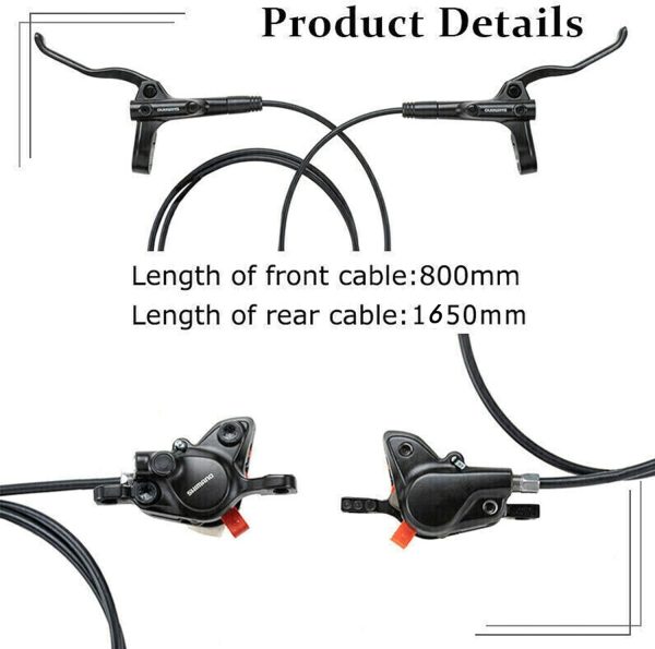 Shimano MT200 Hydraulic Disc Brakes Set with 160mm Rotors, MTB 2 Piston - Image 4