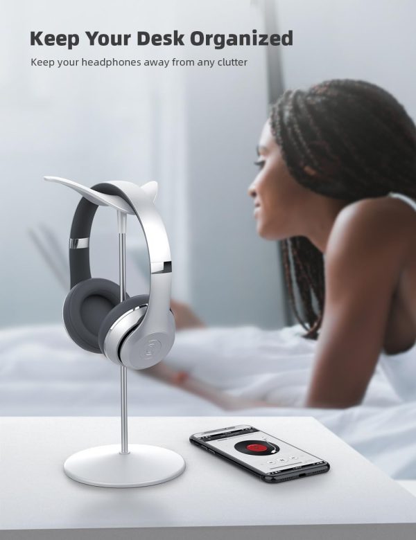 Lamicall Headphone Stand, Desktop Headset Holder - Desk Earphone Stand, for - Image 4