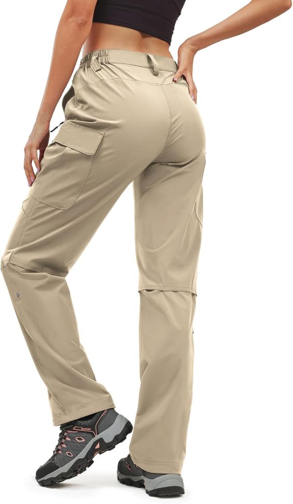 Moosehill Women's-Hiking-Pants-Cargo-Quick-Dry-Stretch-Lightweight Work - Image 2