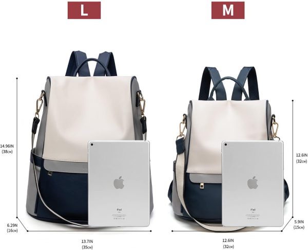 CHERUTY Women Backpack Purse PU Leather Anti-theft Casual Shoulder Bag - Image 3