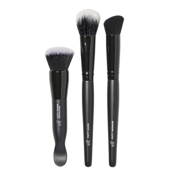 e.l.f. Putty Tools Trio, Set Of 3 Face Makeup Brushes For Putty Products, - Image 3