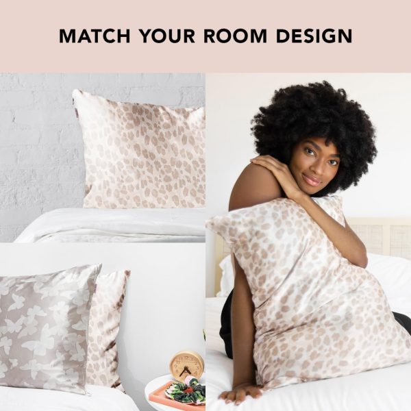 Kitsch Satin Pillowcase with Zipper for Hair and Skin Queen, Softer Than - Image 5