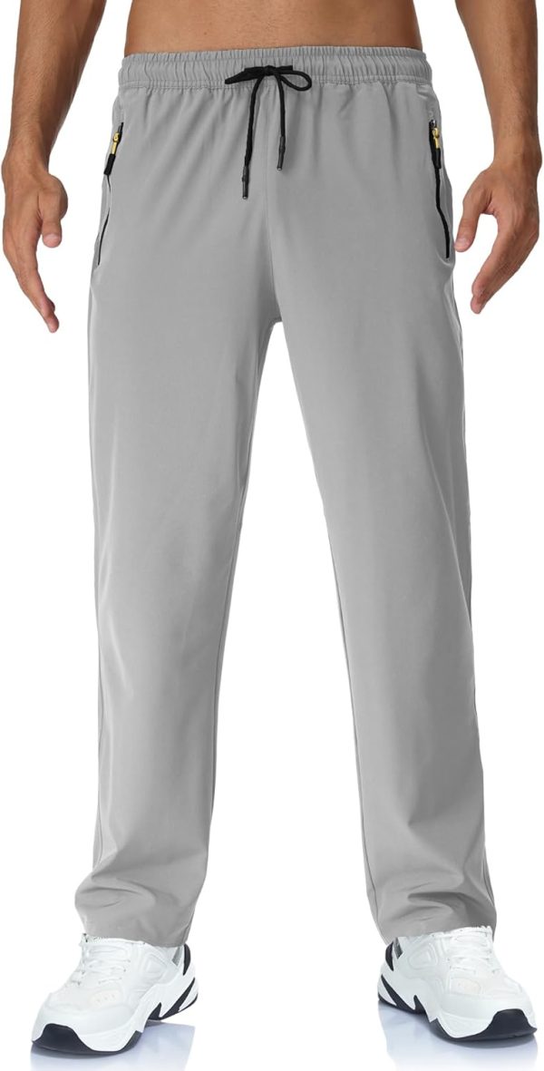 Rapoo Mens Lightweight Hiking Pants Quick Dry Stretch Joggers for Running - Image 3
