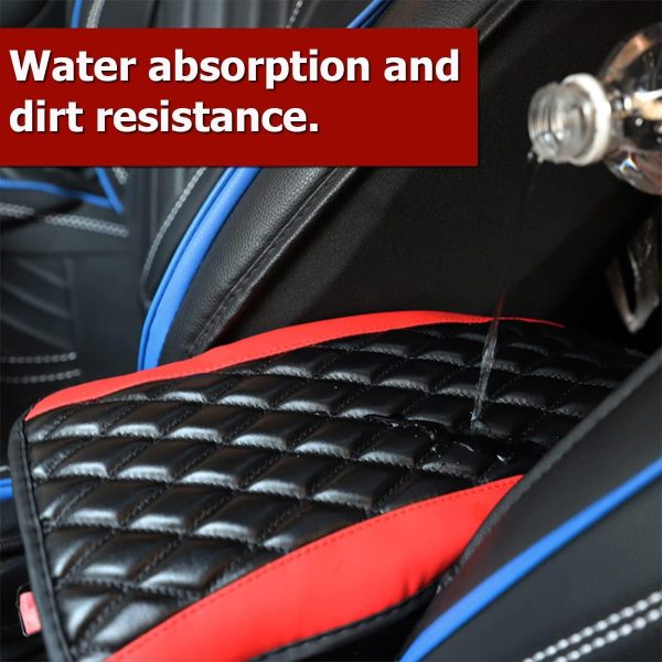 Car Center Console Cushion Pad, Universal Leather Waterproof Armrest Seat - Image 5