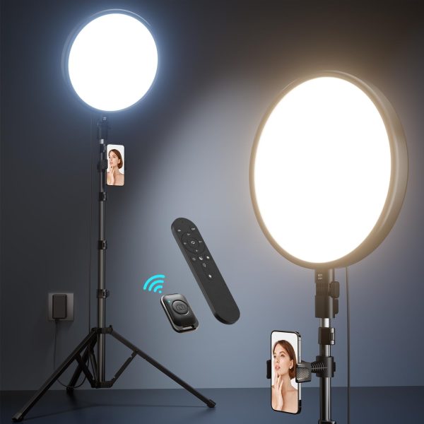 Weilisi Large Ring Light with 72" Tripod Stand, 6500K Full-Screen Selfie - Image 9