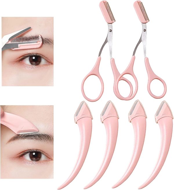 Eyebrow Trimmer Set,Eyebrow Scissors,Eyebrow Trimmer Scissors Tool,Eyebrow - Image 2