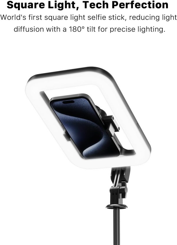 M MYBAT PRO Selfie Ring Light with 72" Tripod Stand - Extendable Selfie - Image 3
