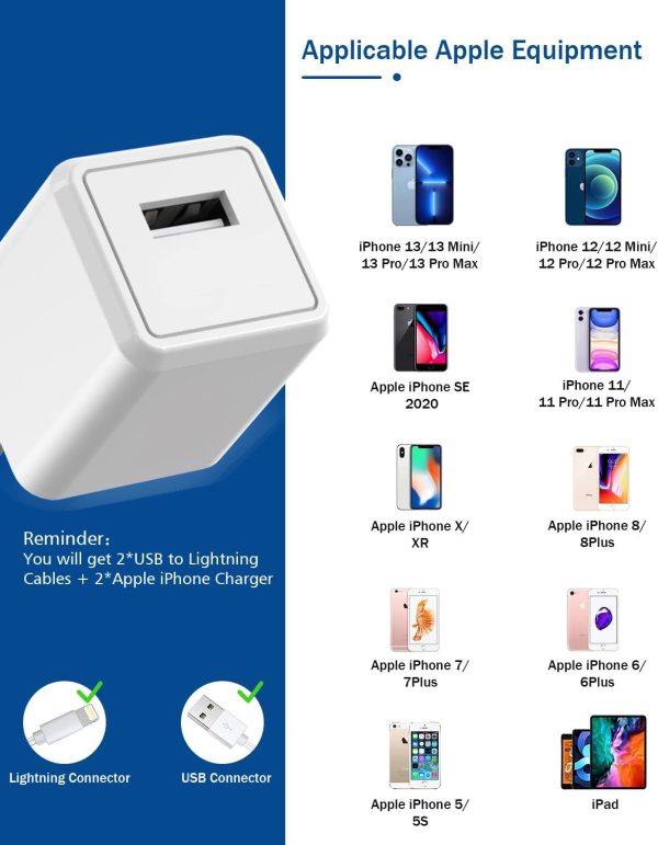 iPhone Charger,Long 6FT iPhone Charger 2Pack iPhone Cord 6feet USB to - Image 6