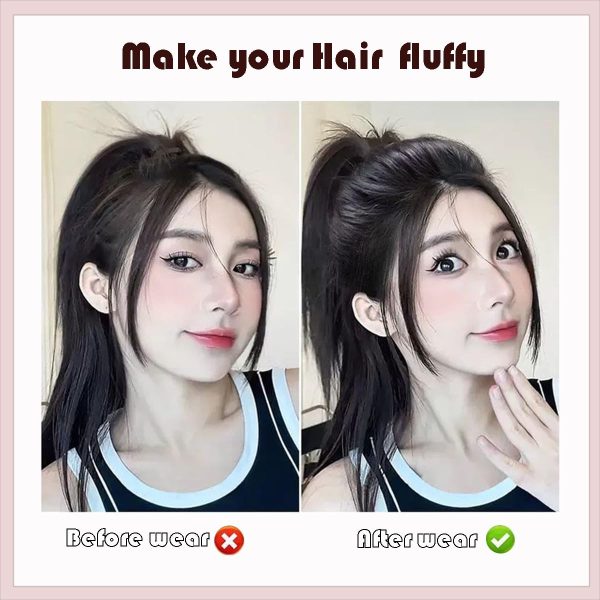 4Pcs Hair Bun Invisible False Hair Clip, Bump It Up Volume Hair Base Fluffy - Image 4
