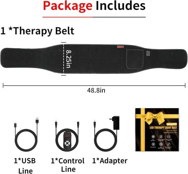 Red Light Therapy for Body, Up to 18 Watts 120-Bead Wearable Near Red - Image 7