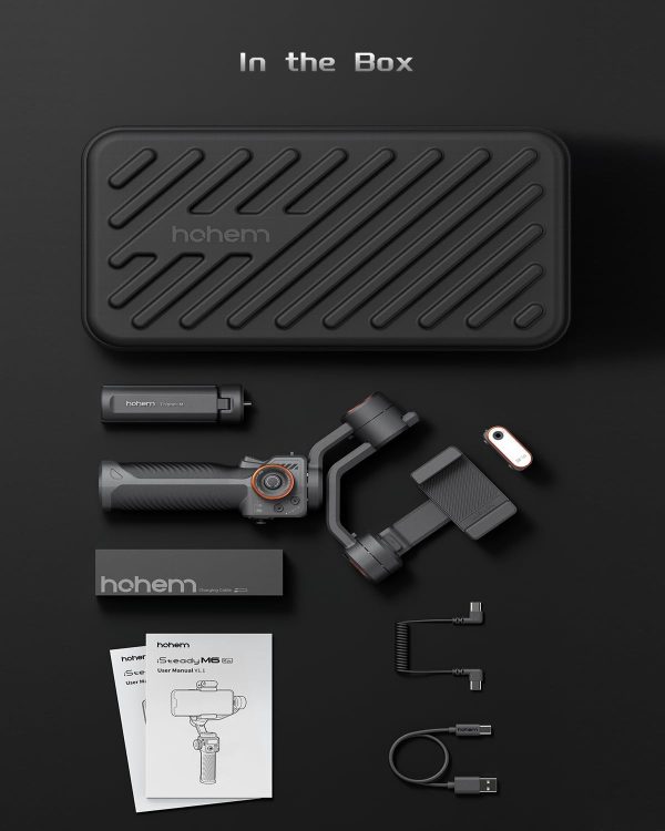 hohem iSteady M6 Kit Gimbal Stabilizer for Smartphone with AI Tracking - Image 8
