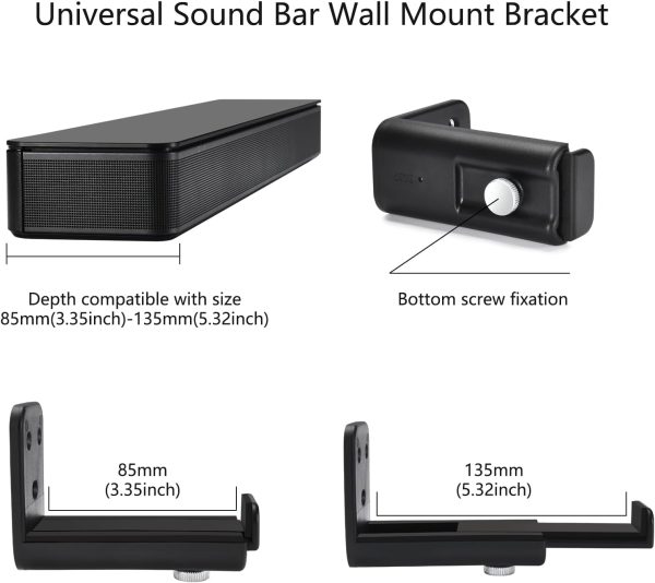 Universal Adjustable Wall Mount Bracket for Soundbars - Perfect Solution - Image 4