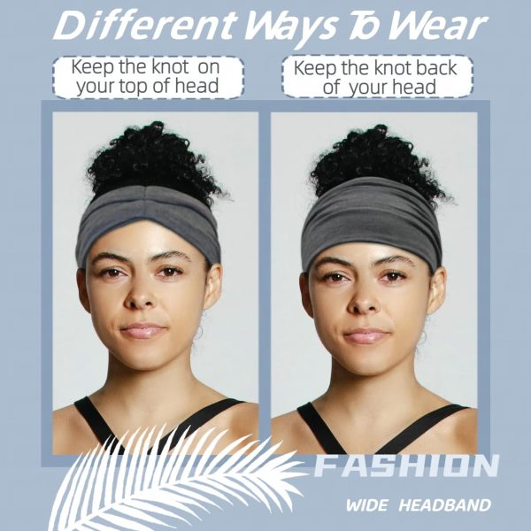 Wide Headbands For Women Fashion knot Headband Boho Head Bands Women’s Hair - Image 3