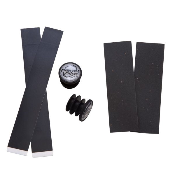 Planet Bike Comfort Cork Handlebar Tape Set (Black) - Image 2