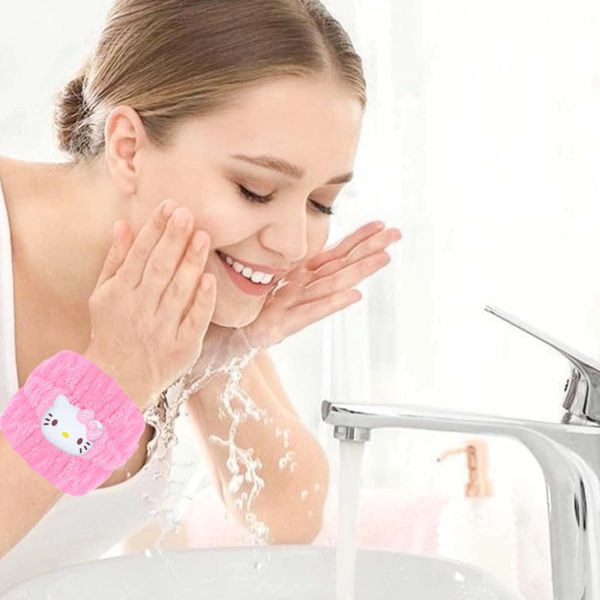 Skincare Headband Spa Headband and Wristband Set for Washing Face Kawaii - Image 6