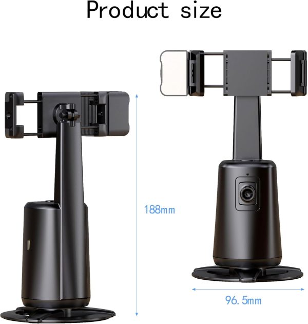Auto Face Tracking Tripod for Phone,No App Required, 360° Rotation Stand - Image 5