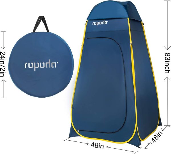 ROPODA Pop Up Tent 83inches x 48inches x 48inches, Upgrade Privacy Tent, - Image 8