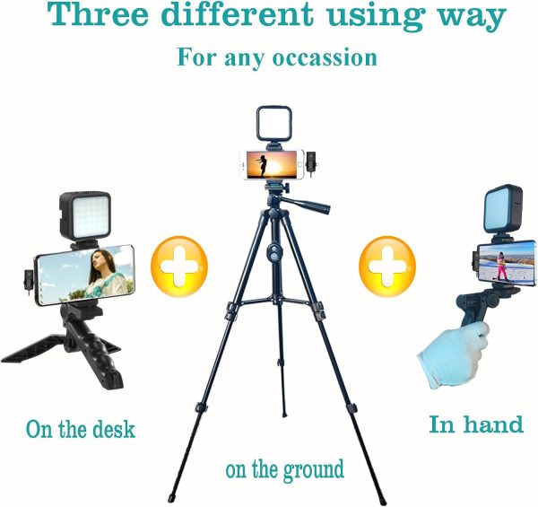 for iPhone Vlogging Kit, Vlogging Kit for Andriod Phone with Two Tripods - Image 7