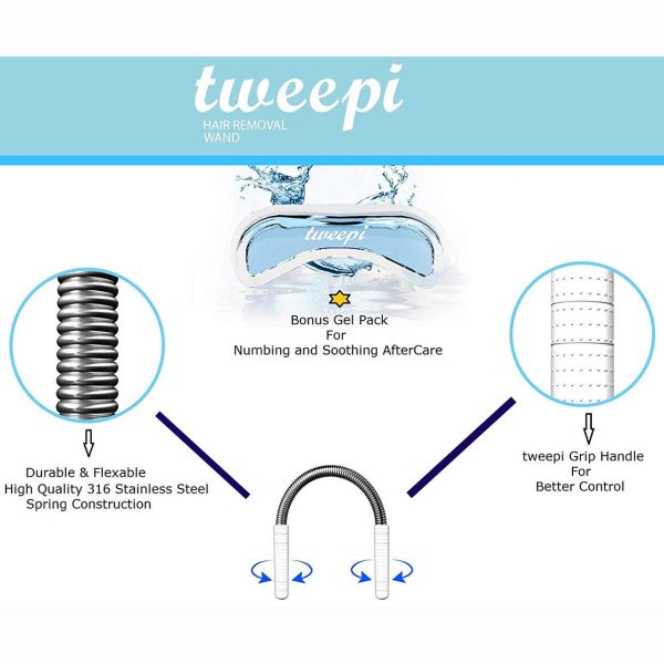 Hair Removal Wand- With Upper Lip Shaped Cool Gel Pack for Numbing and - Image 4